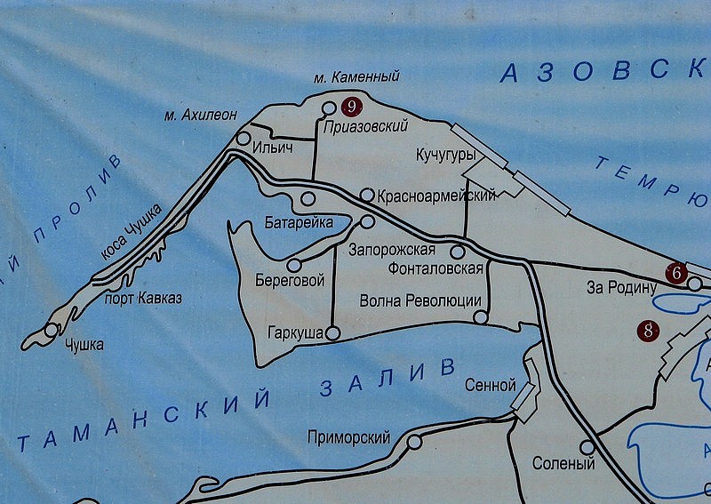 карта Азова