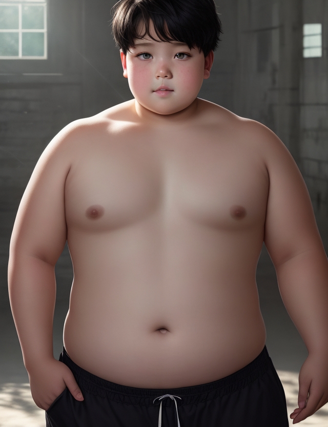 DreamShaper_v5_masterpiece_realistic_a_overweight_boy_focus_on_2